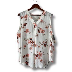 Emaline Floral Pullover Blouse Size XL